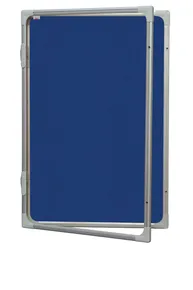 Vertikálna vitrína 60 x 90 cm - výplň šedý filc